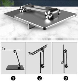 Resim CEPCASE Tablet - Ipad Standı Metal Protatif Masaüstü Ayarlanabilir Stand 