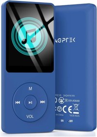 Resim AGPTEK A02 MP3 Çalar 8GB, 70 Saat Müzik Süresi, Hi-Fi Ses, FM Radyo, E-Kitap Destekli, Koyu Mavi 