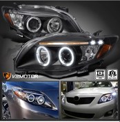 Resim Toyota Corolla 2009-2010 Junyan Angel Eyes Siyah Ön Far 