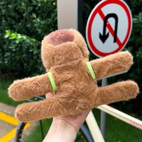 Resim 1 adet Sevimli Kahverengi Kapibara Peluş Oyuncak - Yumuşak Polyester Dolması Hayvan, Gençler ve Koleksiyoncular İçin Mükemmel Hediye 