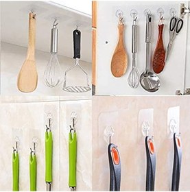 Resim Yapışkanlı Duvar Kancaları Banyo Mutfak 24 Paket Ağır Hizmet 10 Kg Maks Çivisiz Yapışkan Askılar Paslanmaz Kancalı Yardımcı Havlu Banyo Tavan Kancaları 