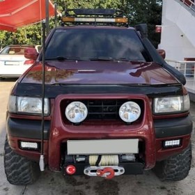 Resim ferrous autoaccessories Opel Frontera ile Uyumlu ile Uyumlu Ön Kaput Koruyucu Rüzgarlık 1998 2004 