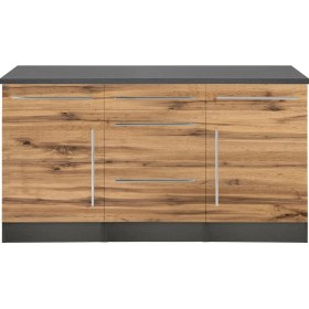 Resim T Designo Tdesigno Hazel Mutfak Çekmeceli Alt Modül 180 cm Antrasit-Çam / Tezgah Dahil 