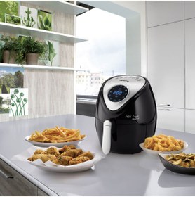 Resim ARİETE Airfryer 2.6 Litre Yağsız Sıcak Hava Fritözü, 7 Programlı 