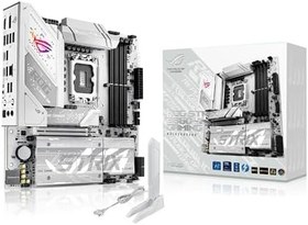 Resim ASUS ROG Strix B860-G Gaming WiFi mATX anakart, Gelişmiş AI PC'ye hazır, 14+1+2+1 güç aşamaları, DDR5 yuvaları, PCIe 5.0, dört M.2 yuvası, WiFi 7, AI Networking II, Aura Sync RGB aydınlatma. 