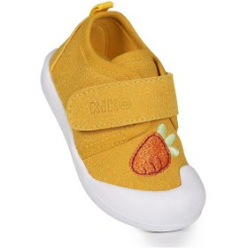Resim Kiko Kids Strawberry Cırtlı Kız Bebek İlk Adım Panduf Ayakkabı Sarı 
