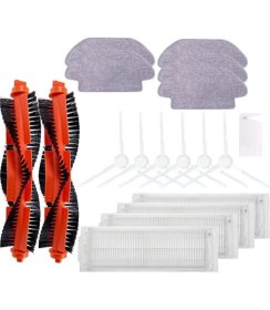 Resim İcanpares Viomi Uyumlu V2, V3, Se, Pro, Mijia STYJ02YM Robot Süpürge Yenileme Seti Fırça Mop Filtre Yan Fırça Temizlik Kiti 