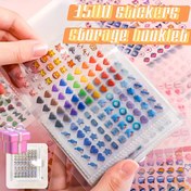 Resim 3500 Adet Mini Sevimli Sticker Set + Saklama Defteri | Taşınabilir Şeffaf Plastik, Çeşitli Desenlerle DIY Günlük ve Scrapbooking İçin - Not Defterleri & Albümler için Mükemmel 