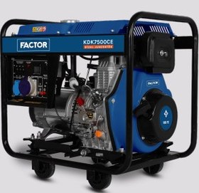 Resim FACTOR KDK 7500 CE Dizel Jeneratör Marşlı Monofaze 
