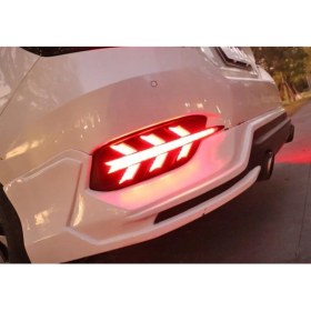 Resim Honda Civic Fc5 Uçak Dizayn Hareketli Arka Sis LED 