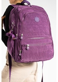 Resim Ultra Hafif Çok Cepli Su Geçirmez Sırt Çantası Mor Model: 571-1g - Mor 