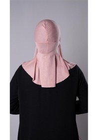 Resim Hürrem Bone Pudra Pratik Hazır Geçmeli Şal Şifon Kumaş Hijab Bone 3009 06 
