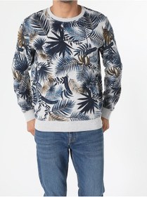 Resim Colin's Regular Fit Desenli Gri Erkek Sweatshirt CL1052305_Q1.V2_MGA 
