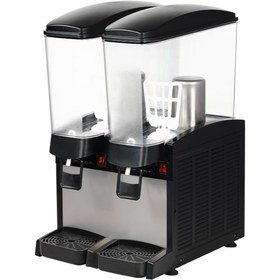 Resim OMAKE Karıştırıcılı Dijital Dikdörtgen İkili Soğuk İçecek Dispenseri, 2x20 L 
