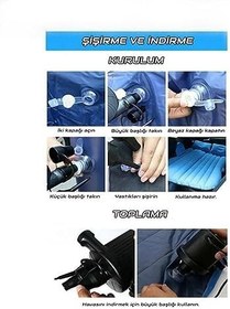 Resim Araç İçi Şişme Yatak Otomobil Arka Koltuk Yatakğı 