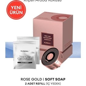 Resim Klipsli Araba Kokusu Rose Gold Soft Soap Kundal Vent-clip Car Diffuser Rose Gold 