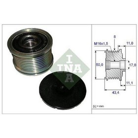 Resim Ina Alternatör Kasnak Rulmanlı 8-kanal Mercedes Gl N11.9959 