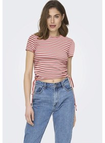 Resim Only Onlwendy S/s Ruchıng Top Jrs 15284982 Gül Rengi 001 