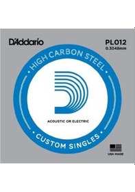 Resim Pl012 Elektro Ve Akustik Tek Tel Plain Steel 012 