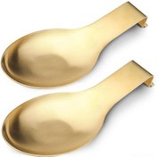 Resim Tenfowee Paslanmaz Çelik Kaşık Tutucu - Mutfak İçin Şık Ve Pratik Çözüm, 9.5 X 24.4 Cm Altın 