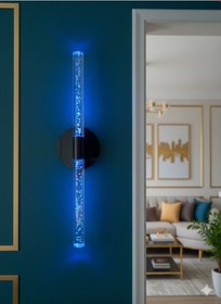 Resim Bhbackhome Bubbleflux Large Şık Tasarım Modern Ledli Aplik 51 Cm Antrasit Rgb Elektrikli Kumandalı Antrasit 