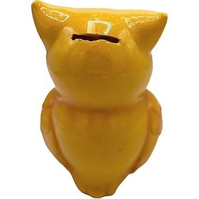 Resim Polyester Kumbara Baykuş Sarı 
