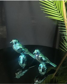 Resim Lyra Dekoratif Kuş Siyah 