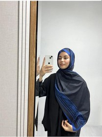 Resim Modakaşmir Aminenesil Etnik Düz Lacivert Saks Renk Şal K.lacivert 