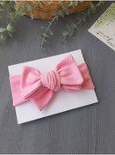Resim pempem bandana Kız Bebek iri fiyonklu Bandana 
