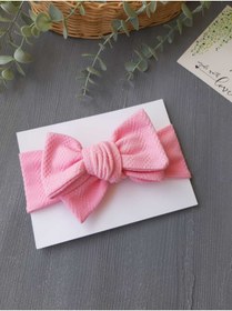 Resim pempem bandana Kız Bebek iri fiyonklu Bandana 