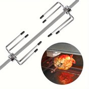 Resim 2 Adet/takım, Paslanmaz Çelik Döner Izgara Çatalı, Kömür Tavuk Izgarası Için Dayanıklı Et Çengelleri, Açık Hava Pişirme Aksesuarları, BBQ Araçları 