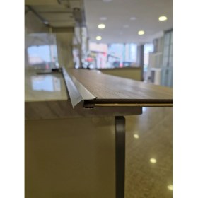 Resim Parke Bitim Çıtası Geçmeli Kanatlı U Model Alüminyum Profil 90 Cm/3 Adet. 