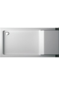 Resim Shower 80X100 Dikdörtgen Monoblok Oturmalı Duş Teknesi 