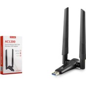 Resim pixlink Pix-Link Uac20 WiFi Adaptör AC1200 Dual Band 2.4/5GHz, RTL8812BU Chipset, WiFi5, Siyah 
