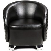 Resim Koltukstilim Pasul Deri Tekli Kanepe Siyah 