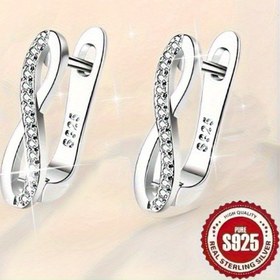 Resim 1 Çift S925 Gümüş Moda Retro Trend Fransız Benzersiz Hafif Lüks Şık Etnik Tarz Tatlı Parlak Parıltılı Yıldızlı Çoklu Halka Yuvarlak Sentetik Zirkonya U Şekli Sonsuzluk Sembolü Sonsuzluk Aşk Numarası 8 Oyma Geometrik Yüksek Kalite Yaratıcı Tasarım Yuvarlak Sentetik Zirkonya Niş Tarzı INS Stili Kalp Cazibesi Canlı Romantik Aşk Basit Lüks Çift Mini Sevimli Günlük Tatil Plaj Parti Düğün Müzik Festivali 