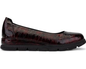 Resim Tamer Tanca Kadın Hakiki Deri Bordo Comfort Ayakkabı 1065 25201 Bn Ayk Sk25-26 Bordo Bsk Bordo 