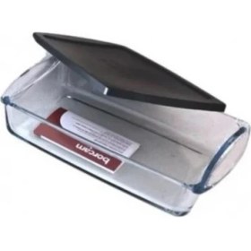 Resim Paşabahçe Siyah Kapaklı Dikdörtgen Borcam 