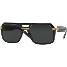 Resim Versace Ve 4399 Gb187 58 Erkek Siyah Kemik Güneş Gözölüğü 