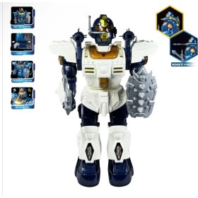 Resim Vardem Oyuncak DF-6051 Işıklı ve Müzikli Roket Atan Pilli Savaşçı Robot 