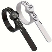 Resim Büyüteçli Kaliper Yüzük Boyu Ölçer, Dayanıklı PVC Ölçüm Aracı, Dahili Büyüteç ile, Şarj Edilmemiş Hassas Kaliperler, 0.1 Hassasiyet ile Yüzük Boyu Ölçümü 