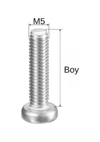 Resim M4x6mm Ysb Vida Dın7985 Yıldız Silindir Başlı Civata Standart 