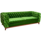 Resim 3A Mobilya Emerald Green Modern İtalyan Design Chesterfield 230X90X80 CM 