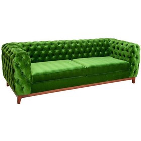 Resim 3A Mobilya Emerald Green Modern İtalyan Design Chesterfield 230X90X80 CM 