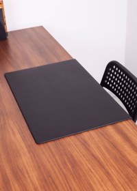Resim Deri Masa Sümeni Düz Siyah Kenar Korumalı 60x40cm 