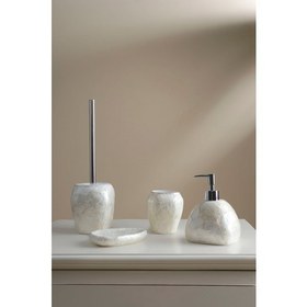 Resim İrya Sedef 4 Parça Banyo Seti Beyaz 