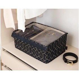 Resim Elegant Çok Amaçlı 2 Bölmeli Pvc Pencereli Baza Hurç 41x28x18 