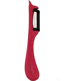 Resim Solingen Simli Pembe Dikey Soyacak Paslanmaz Alman Çeliği, Ergonomik Sap, Çift Yönlü Kesici Ağız-195 Pembe 