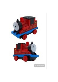 Resim Thomas Tren Sesli Müzikli Işıklı Sürtmeli Thomas Tren 12x8cm Kır 