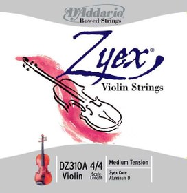 Resim D'Addario DZ310A Zyex 4/4 Keman Teli 